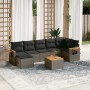 Set de sofás de jardín 8 pzas y cojines ratán sintético gris de , Conjuntos de jardín - Ref: Foro24-3259442, Precio: 503,13 €...