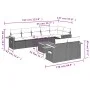 Set mit 9 Gartensofas mit beigen Kissen aus synthetischem Rattan von , Gartensets - Ref: Foro24-3259399, Preis: 614,75 €, Rab...