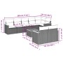 Set de muebles de jardín 9 pzas y cojines ratán sintético gris de , Conjuntos de jardín - Ref: Foro24-3258560, Precio: 572,23...