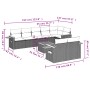 Set de muebles de jardín 9 pzas y cojines ratán sintético gris de , Conjuntos de jardín - Ref: Foro24-3259400, Precio: 630,10...