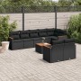 Set de sofás de jardín 8 piezas y cojines ratán sintético negro de , Conjuntos de jardín - Ref: Foro24-3258555, Precio: 629,0...