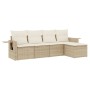 Juego de sofás jardín con cojines 5 pzas ratán sintético beige de , Conjuntos de jardín - Ref: Foro24-3252425, Precio: 394,71...