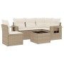 Juego de sofás jardín con cojines 6 pzas ratán sintético beige de , Conjuntos de jardín - Ref: Foro24-3252515, Precio: 446,91...