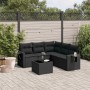 Set de sofás de jardín 6 piezas y cojines ratán sintético negro de , Conjuntos de jardín - Ref: Foro24-3252492, Precio: 419,8...