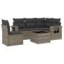 Set de muebles de jardín 6 pzas y cojines ratán sintético gris de , Conjuntos de jardín - Ref: Foro24-3252517, Precio: 392,86...