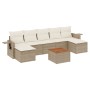 Juego de sofás de jardín con cojines beige 8 pzas ratán PE de , Conjuntos de jardín - Ref: Foro24-3257024, Precio: 505,42 €, ...