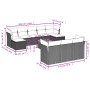 Set de sofás de jardín 11pzas con cojines ratán sintético beige de , Conjuntos de jardín - Ref: Foro24-3223882, Precio: 594,5...