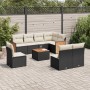 Set de sofás de jardín 8 piezas y cojines ratán sintético negro de , Conjuntos de jardín - Ref: Foro24-3260131, Precio: 520,6...