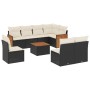 Set de sofás de jardín 8 piezas y cojines ratán sintético negro de , Conjuntos de jardín - Ref: Foro24-3260131, Precio: 520,6...