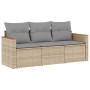 Juego de sofás de jardín con cojines beige 3 pzas ratán PE de , Conjuntos de jardín - Ref: Foro24-3258160, Precio: 217,42 €, ...