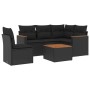 Set de sofás de jardín 6 piezas y cojines ratán sintético negro de , Conjuntos de jardín - Ref: Foro24-3258380, Precio: 412,0...