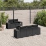 Set de sofás de jardín 6 piezas y cojines ratán sintético negro de , Conjuntos de jardín - Ref: Foro24-3254632, Precio: 465,1...