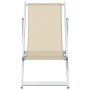 Sillas de playa plegables 2 unidades aluminio y textilene crema de , Sillas de jardín - Ref: Foro24-360169, Precio: 99,47 €, ...