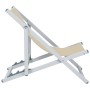 Sillas de playa plegables 2 unidades aluminio y textilene crema de , Sillas de jardín - Ref: Foro24-360169, Precio: 99,47 €, ...