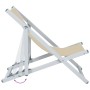 Sillas de playa plegables 2 unidades aluminio y textilene crema de , Sillas de jardín - Ref: Foro24-360169, Precio: 99,47 €, ...