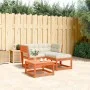 Set de sofás jardín 3 pzas con cojines madera pino marrón cera de , Conjuntos de jardín - Ref: Foro24-3216992, Precio: 340,28...