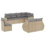 Juego de sofás de jardín con cojines beige 8 pzas ratán PE de , Sofás modulares de exterior - Ref: Foro24-3221638, Precio: 55...