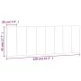 Cabecero de cama acolchado terciopelo negro 120 cm de , Cabeceros y pies de cama - Ref: Foro24-374663, Precio: 50,14 €, Descu...