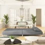 Sofá cama de 2 plazas con dos almohadas tela gris claro de , Sofás - Ref: Foro24-375887, Precio: 248,79 €, Descuento: %
