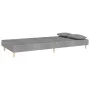 Sofá cama de 2 plazas con dos almohadas tela gris claro de , Sofás - Ref: Foro24-375887, Precio: 248,79 €, Descuento: %