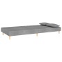 Sofá cama de 2 plazas con dos almohadas tela gris claro de , Sofás - Ref: Foro24-375887, Precio: 254,44 €, Descuento: %