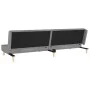 Sofá cama de 2 plazas con dos almohadas tela gris claro de , Sofás - Ref: Foro24-375887, Precio: 248,79 €, Descuento: %