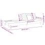 Sofá cama de 2 plazas con dos almohadas tela gris claro de , Sofás - Ref: Foro24-375887, Precio: 254,44 €, Descuento: %