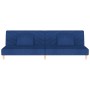 Sofá cama de 2 plazas con dos almohadas tela azul de , Sofás - Ref: Foro24-375893, Precio: 251,34 €, Descuento: %