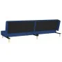 Sofá cama de 2 plazas con dos almohadas tela azul de , Sofás - Ref: Foro24-375893, Precio: 246,97 €, Descuento: %