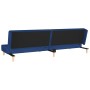Sofá cama de 2 plazas con dos almohadas tela azul de , Sofás - Ref: Foro24-375893, Precio: 251,34 €, Descuento: %