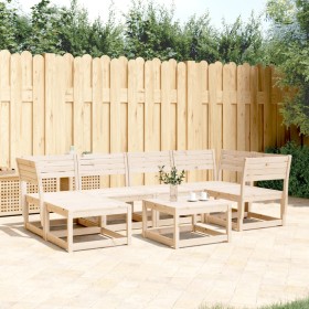 Juego de sofás de jardín 6 piezas madera maciza de pino de , Conjuntos de jardín - Ref: Foro24-3217030, Precio: 406,09 €, Des...