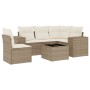 Juego de sofás jardín con cojines 6 pzas ratán sintético beige de , Conjuntos de jardín - Ref: Foro24-3254915, Precio: 461,32...