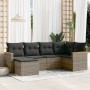 Set de muebles de jardín 6 pzas y cojines ratán sintético gris de , Conjuntos de jardín - Ref: Foro24-3258581, Precio: 369,61...