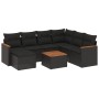 Set de sofás de jardín 8 piezas y cojines ratán sintético negro de , Conjuntos de jardín - Ref: Foro24-3258611, Precio: 502,3...