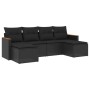 Set de sofás de jardín 6 piezas y cojines ratán sintético negro de , Conjuntos de jardín - Ref: Foro24-3258618, Precio: 401,2...