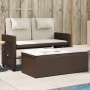 Sillón reclinable de jardín con cojines ratán sintético marrón de , Bancos de jardín - Ref: Foro24-365818, Precio: 298,85 €, ...