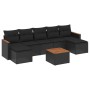 Set de sofás de jardín 8 piezas y cojines ratán sintético negro de , Conjuntos de jardín - Ref: Foro24-3258639, Precio: 469,4...