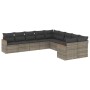 Set de sofás de jardín 10 pzas con cojines ratán sintético gris de , Conjuntos de jardín - Ref: Foro24-3258756, Precio: 582,5...