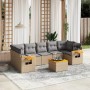 Juego de sofás de jardín con cojines beige 8 pzas ratán PE de , Conjuntos de jardín - Ref: Foro24-3259056, Precio: 523,59 €, ...