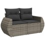 Set de sofás de jardín 7 piezas con cojines ratán PE gris de , Sofás modulares de exterior - Ref: Foro24-3221699, Precio: 433...