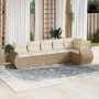 Juego de sofás jardín con cojines 6 pzas ratán sintético beige de , Conjuntos de jardín - Ref: Foro24-3253725, Precio: 482,57...