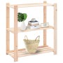 Estantería almacenaje 3 niveles madera pino maciza 150 kg de vidaXL, Estanterías industriales - Ref: Foro24-286200, Precio: 4...