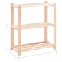 Estantería almacenaje 3 niveles madera pino maciza 150 kg de vidaXL, Estanterías industriales - Ref: Foro24-286200, Precio: 4...