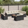 Set de sofás de jardín y cojines 13 pzas ratán sintético negro de , Conjuntos de jardín - Ref: Foro24-3258920, Precio: 834,26...