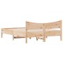 Estructura de cama madera maciza de pino 120x190 cm de , Camas y somieres - Ref: Foro24-844749, Precio: 126,59 €, Descuento: %