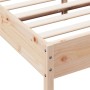Estructura de cama madera maciza de pino 120x190 cm de , Camas y somieres - Ref: Foro24-844749, Precio: 126,59 €, Descuento: %
