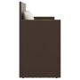 Banco de jardín con cojines ratán sintético marrón de , Bancos de jardín - Ref: Foro24-365762, Precio: 188,54 €, Descuento: %
