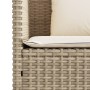 Banco de jardín con cojines ratán sintético beige de , Bancos de jardín - Ref: Foro24-365774, Precio: 168,11 €, Descuento: %