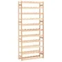 Pine wood wine rack for 77 bottles by vidaXL, Wine racks - Ref: Foro24-286197, Price: 71,40 €, Discount: %