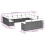 Set sofás de jardín con cojines 13 pzas ratán sintético beige de , Conjuntos de jardín - Ref: Foro24-3258859, Precio: 849,41 ...